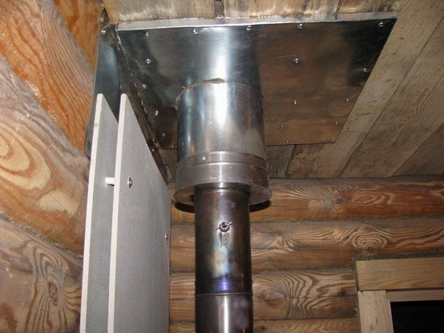 Правильное устройство дымохода в бане для дровяной печи 3